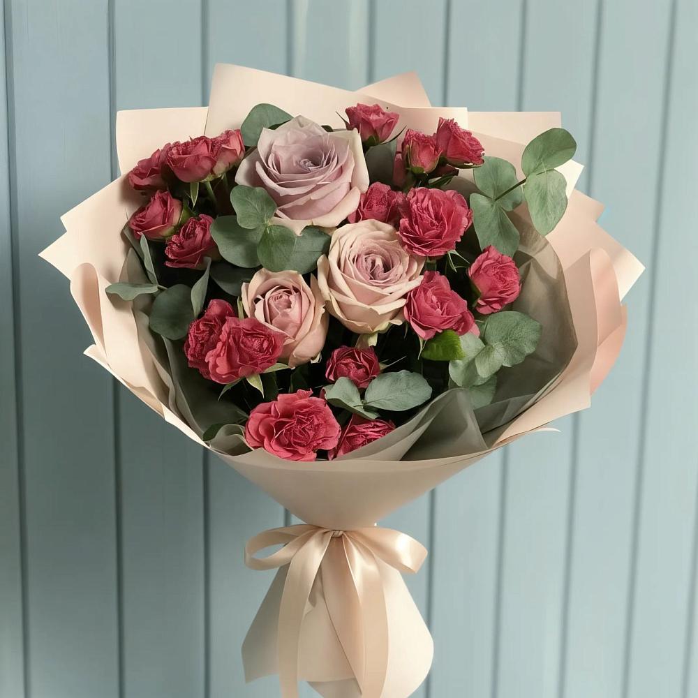 Букет цветов из: Гвоздики и Розы в Новосокольниках