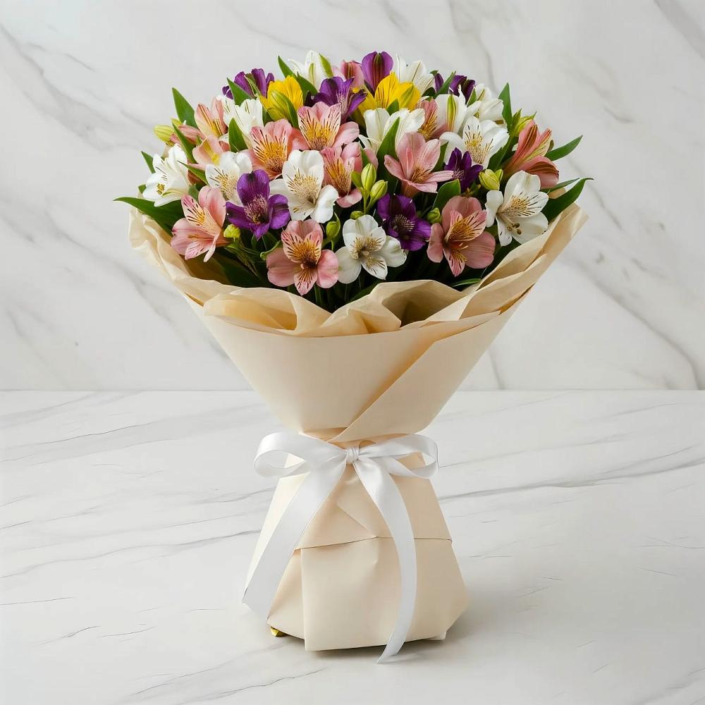 Букет цветов из: Альстромерии в Новосокольниках