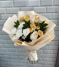 Букет цветов из:  Розы и Хризантемы #REPLACE_PRED# Новосокольниках