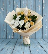 Букет цветов из:  Розы и Хризантемы в Новосокольниках