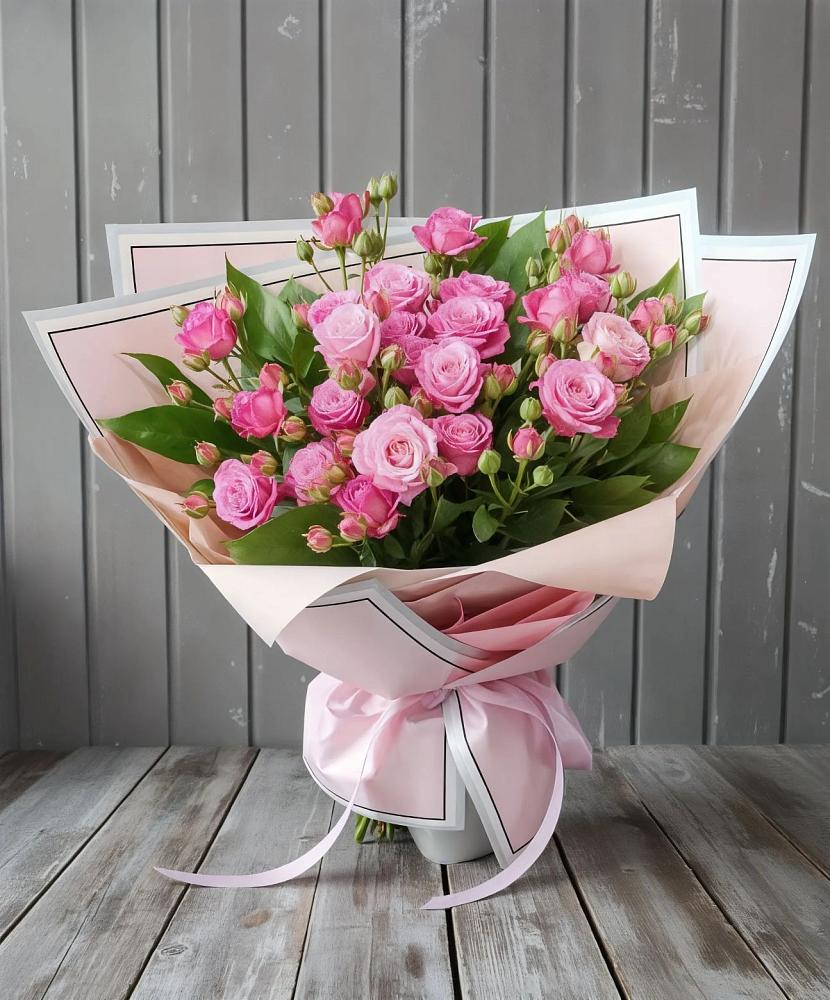 Букет Розовый кустик в Новосокольниках