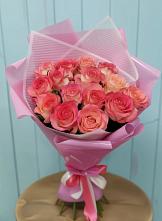 Букет 15 Розовых роз Равель в Новосокольниках