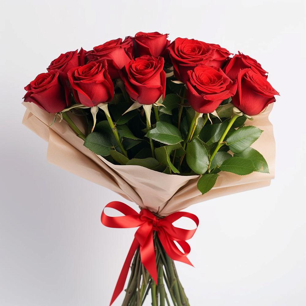 Букет 11 Красных роз Эдлесс Лав в Новосокольниках