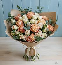 Букет цветов из:  Альстромерии и Розы #REPLACE_PRED# Новосокольниках